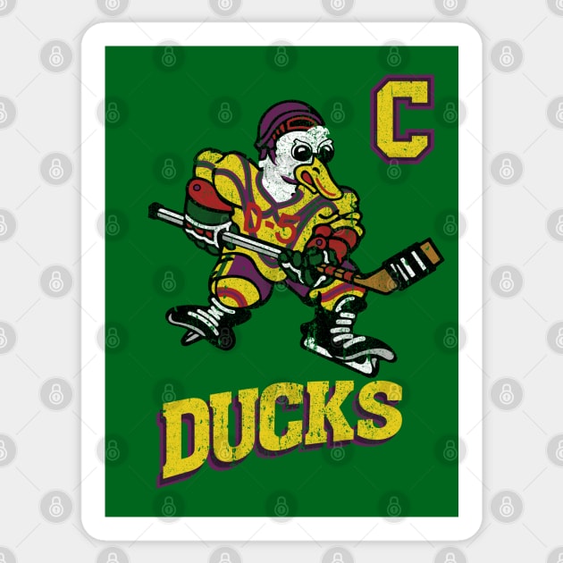 Ducks Captain Jersey Sticker by huckblade